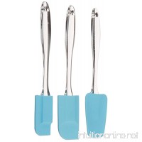 Culinary Corner® Easy Flex Silicone Spatulas | Set of 3 Includes Small  Medium and Large Spoon Style Spatula for Home or Professional Baking Needs | Perfect Tools for Cake Decorating | Heat Resistant | Blue Cooking Utensils | Hanging Kitchen Supplies - B00KRSSB3I